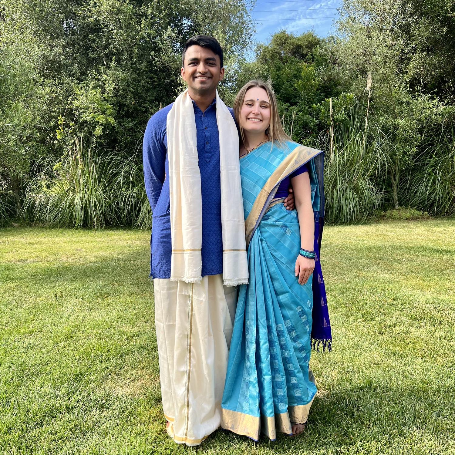 At Abhi's cousin's wedding in California.