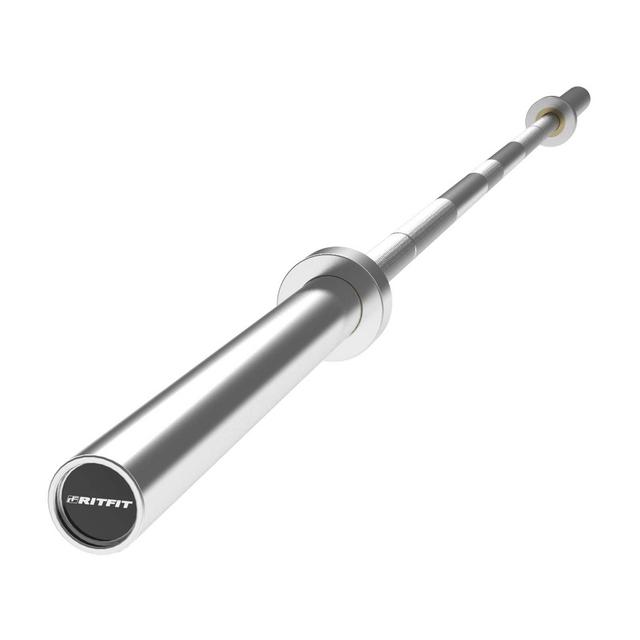RitFit 7-foot Olympic Barbell Bar, General Purpose Weight Bar Suitable for Olympic Lifts and Power Lifts, 500LBS/ 700LBS/ 1000LBS Capacity Options