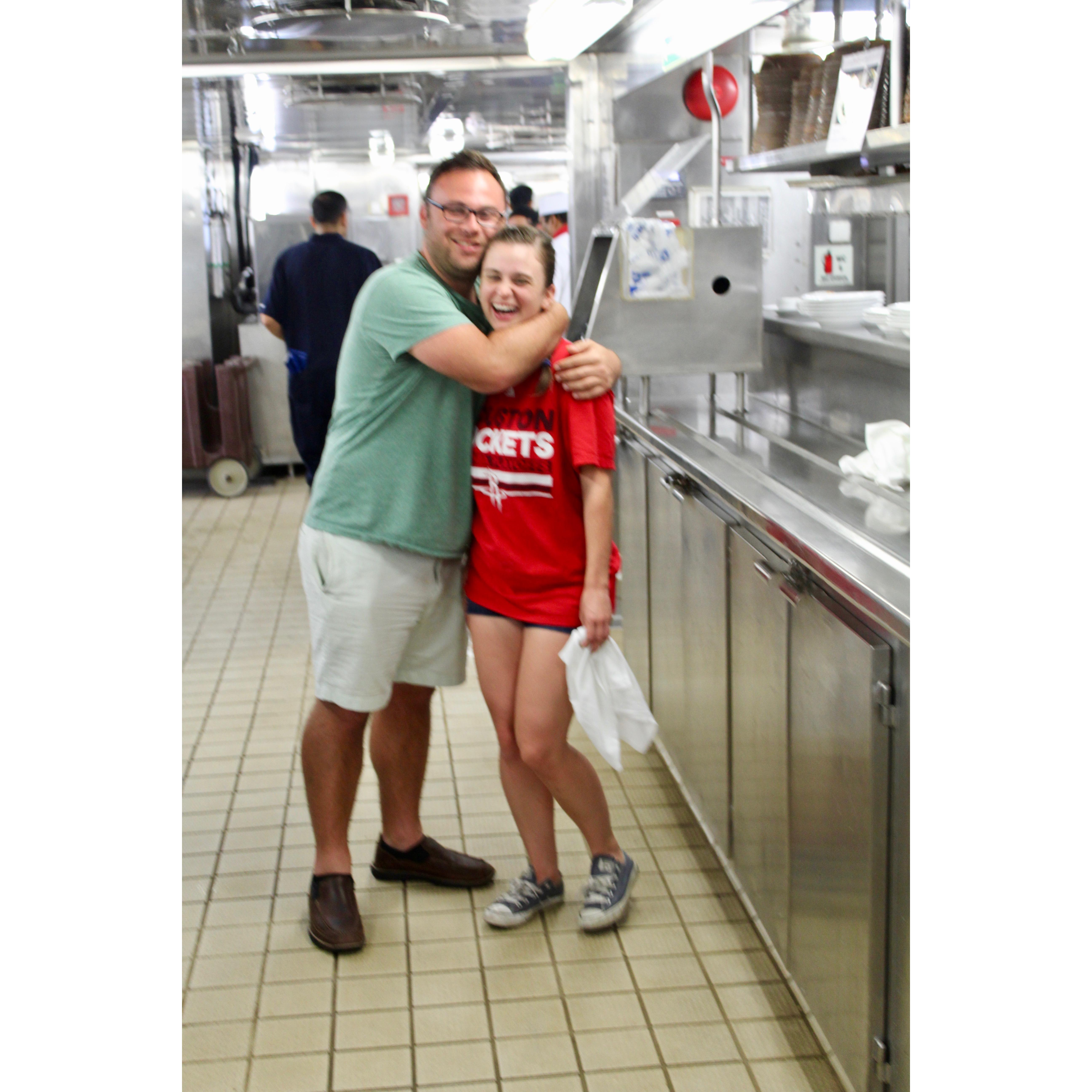 We were INVITED to the kitchen on our cruise!