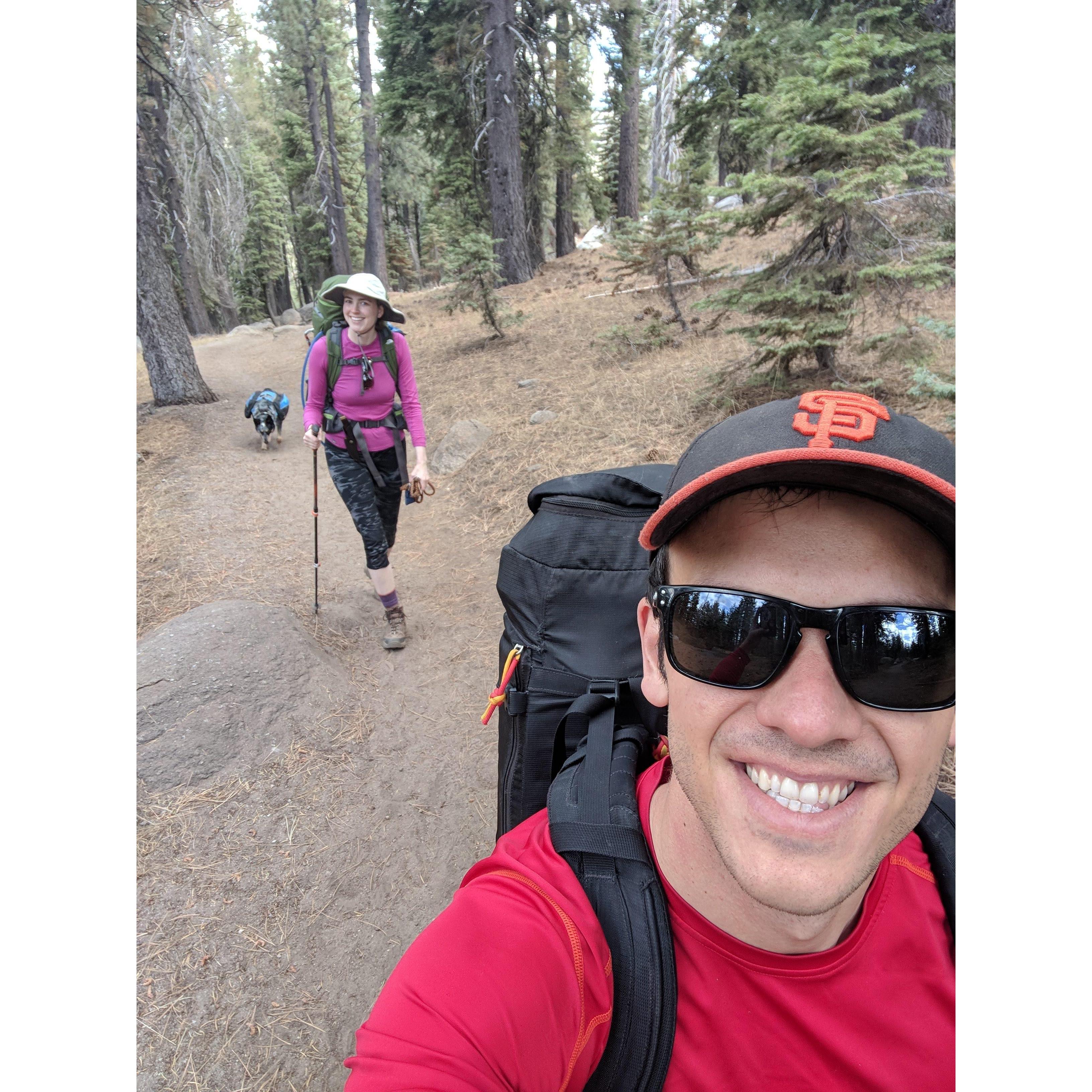 One little, two little, three little backpacks.