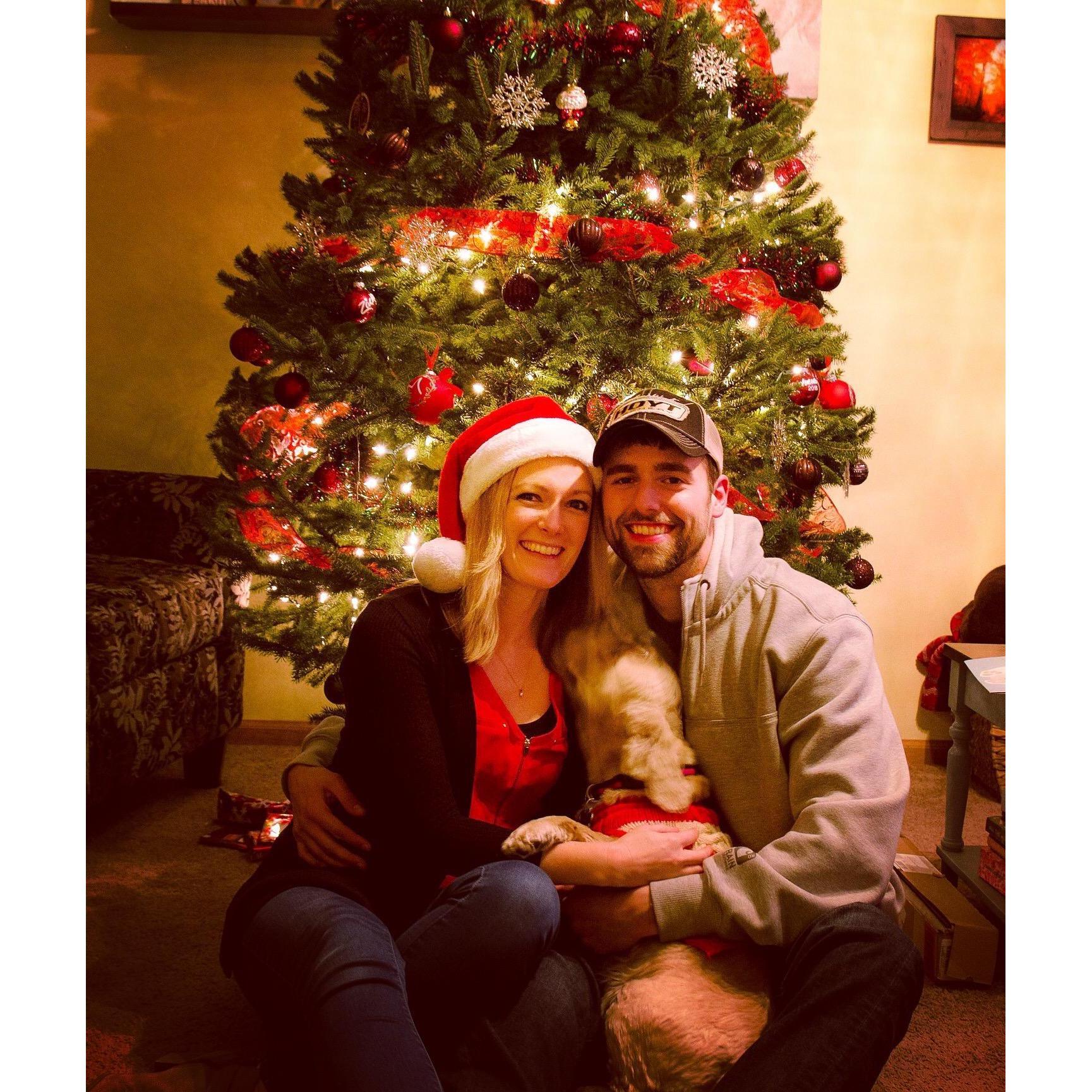 Our first Christmas together in Anna’s new house!