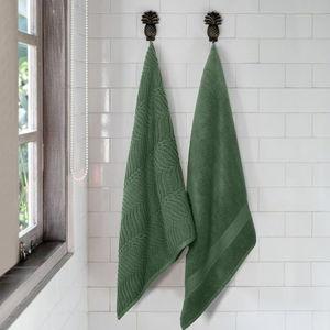 Superior Cotton Body Towels, Soft, Set of 2 - Forest Green