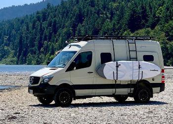 KanuLock Locking Tie Downs for Mercedes Sprinter Surf Pole 2007-2020