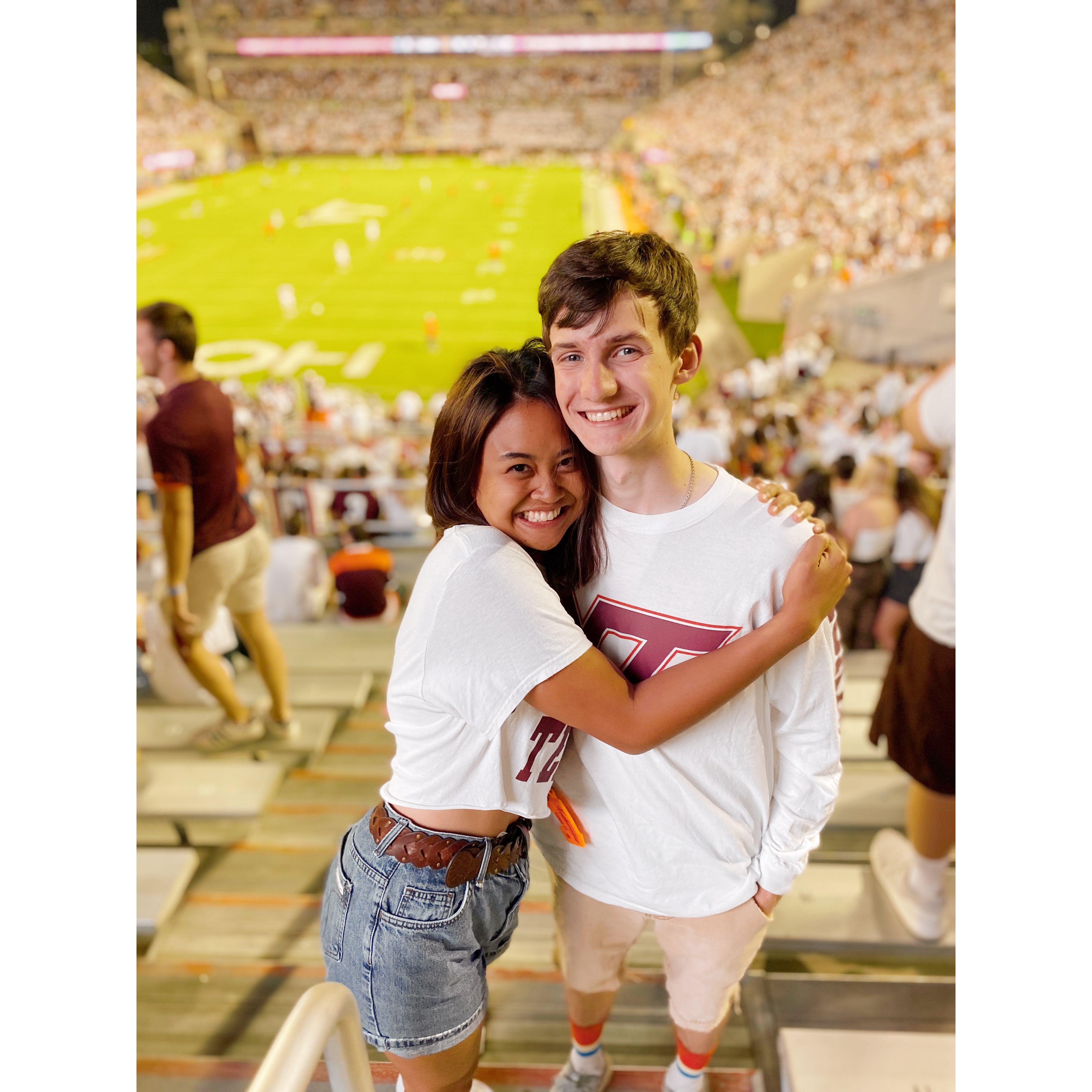 Another home football game! We love supporting our Hokies.