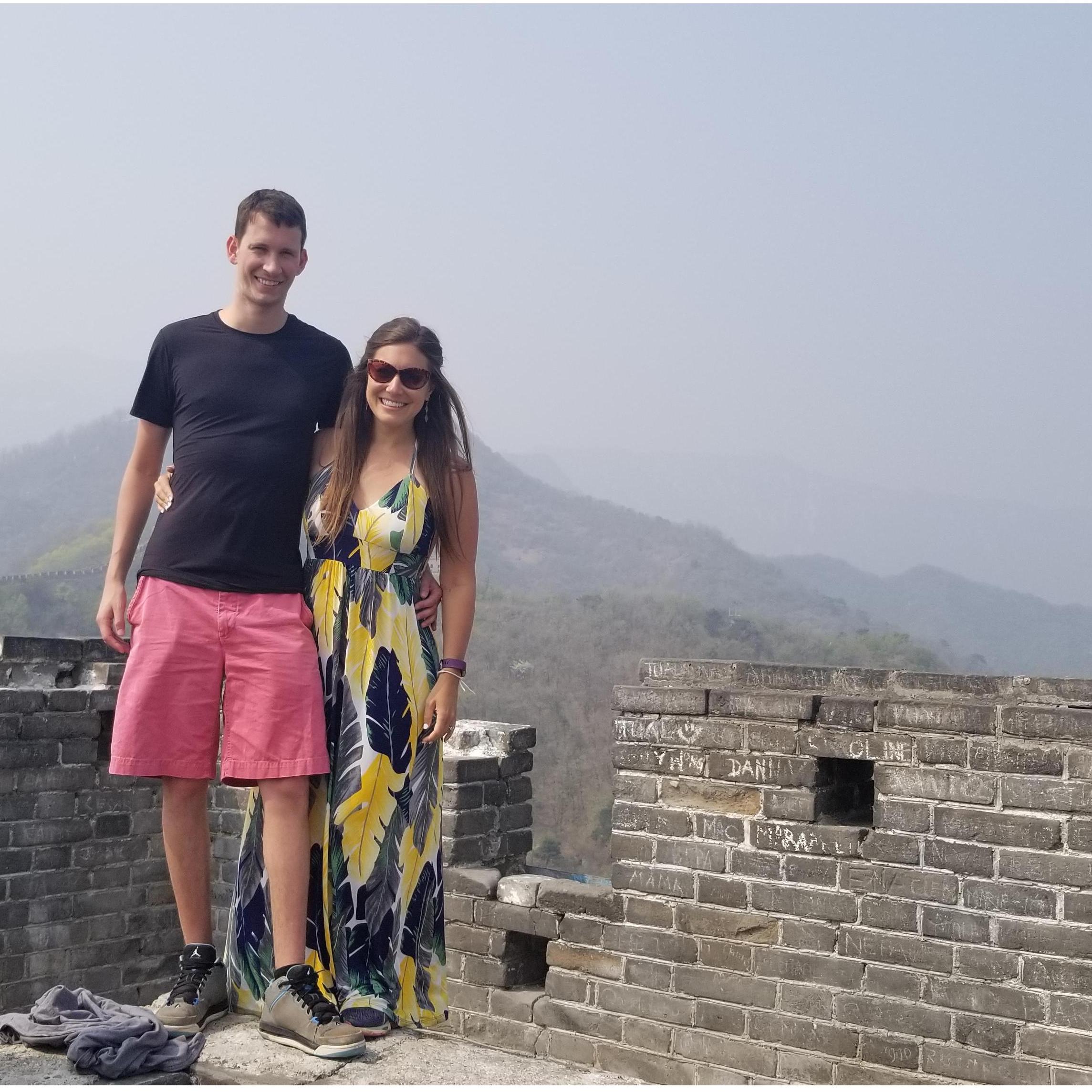 We're on top of the Worl...WALL!!!!