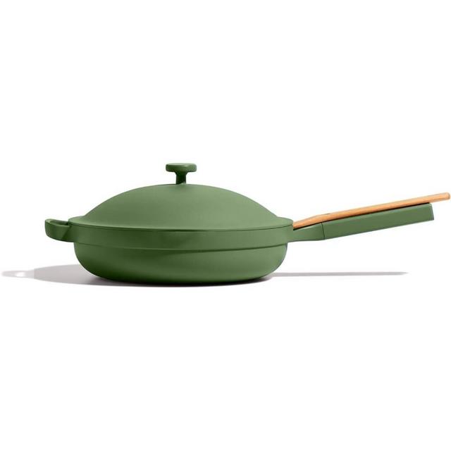 Our Place Always Pan - Large 12.5-Inch Nonstick, Toxin-Free Ceramic Cookware | Versatile Frying Pan, Skillet, Saute Pan | Stay-Cool Handle | Oven Safe | Lightweight Aluminum Body | Sage