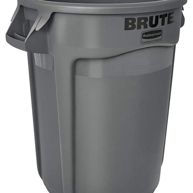 Rubbermaid Commercial Products Brute Heavy-Duty Trash/Garbage Can, 32 Gallon, Gray
