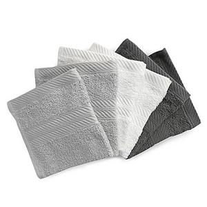 Benzoyl Peroxide-Resistant and Bleach-Friendly 6-Pack Washcloths in Grey/Multi