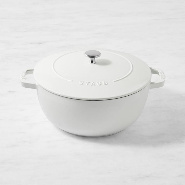 Staub Enameled Cast Iron Essential French Oven, 5-Qt., White