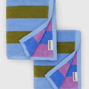 Hand Towel Set of 2 Cabana Stripe Mix - Baggu