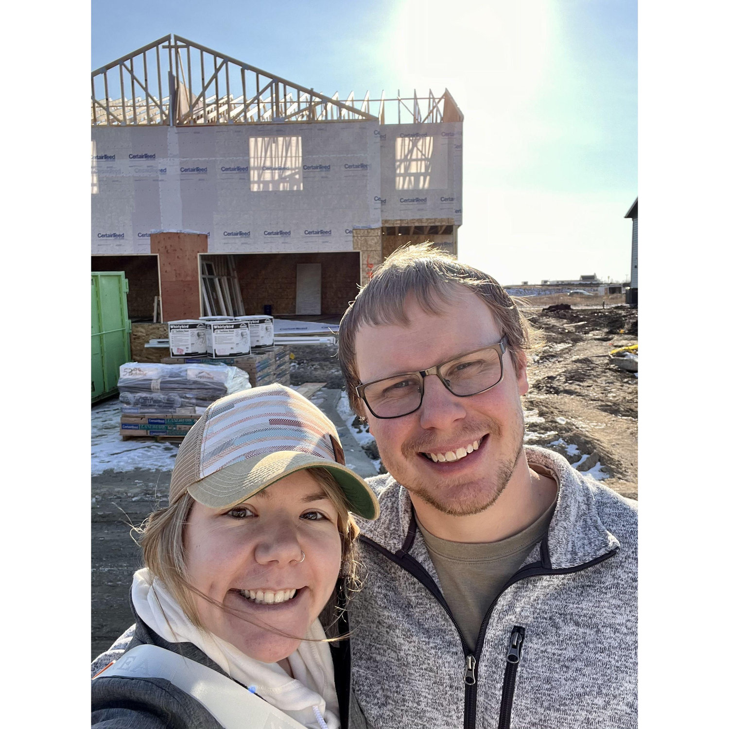 Early stages of building our home.