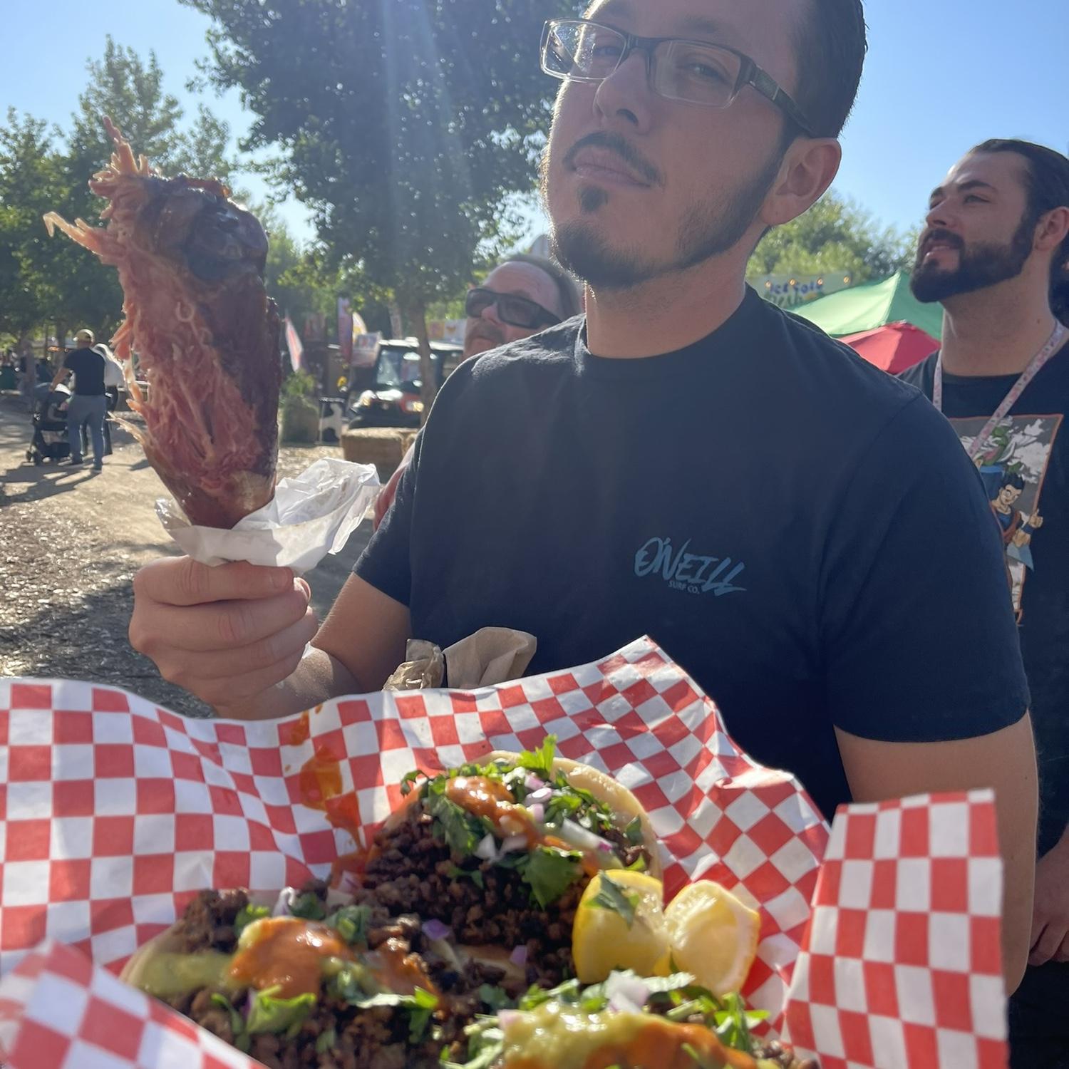 Always with a turkey leg