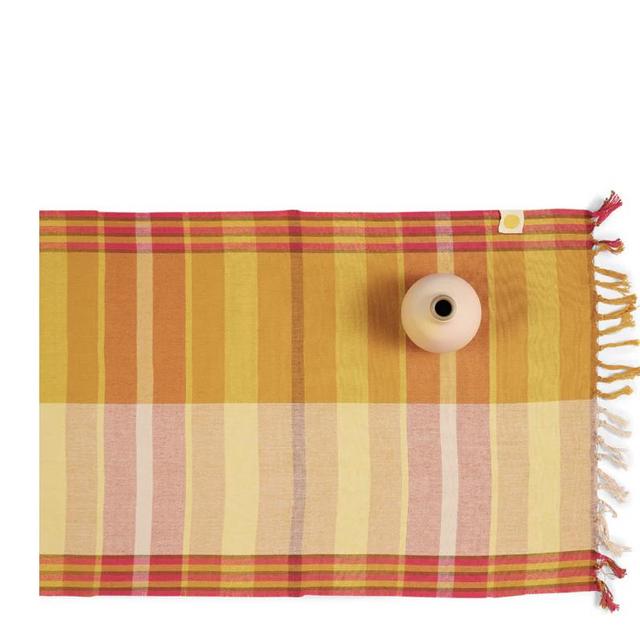 Flip Table Runner in Ochre