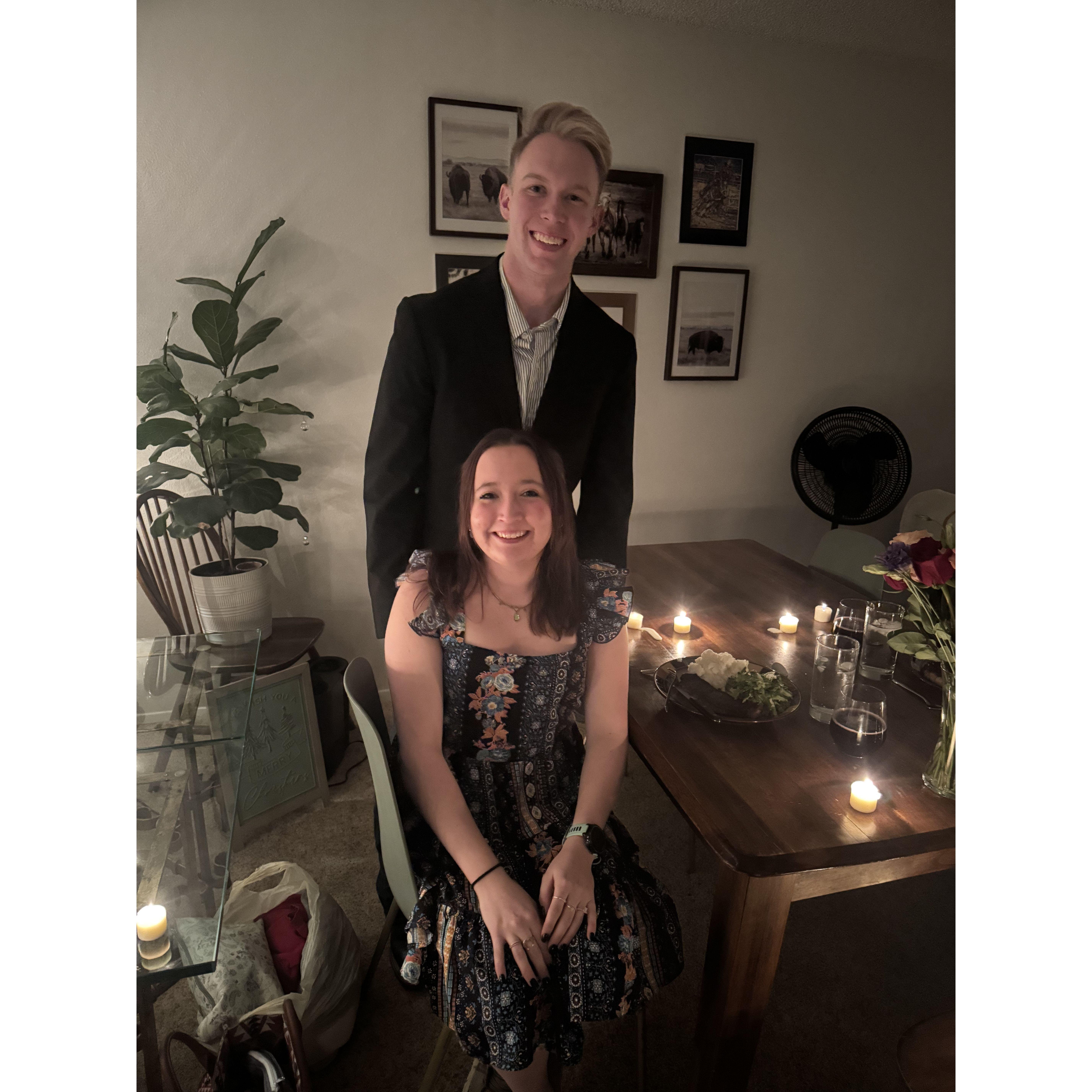 The night he asked me to marry him