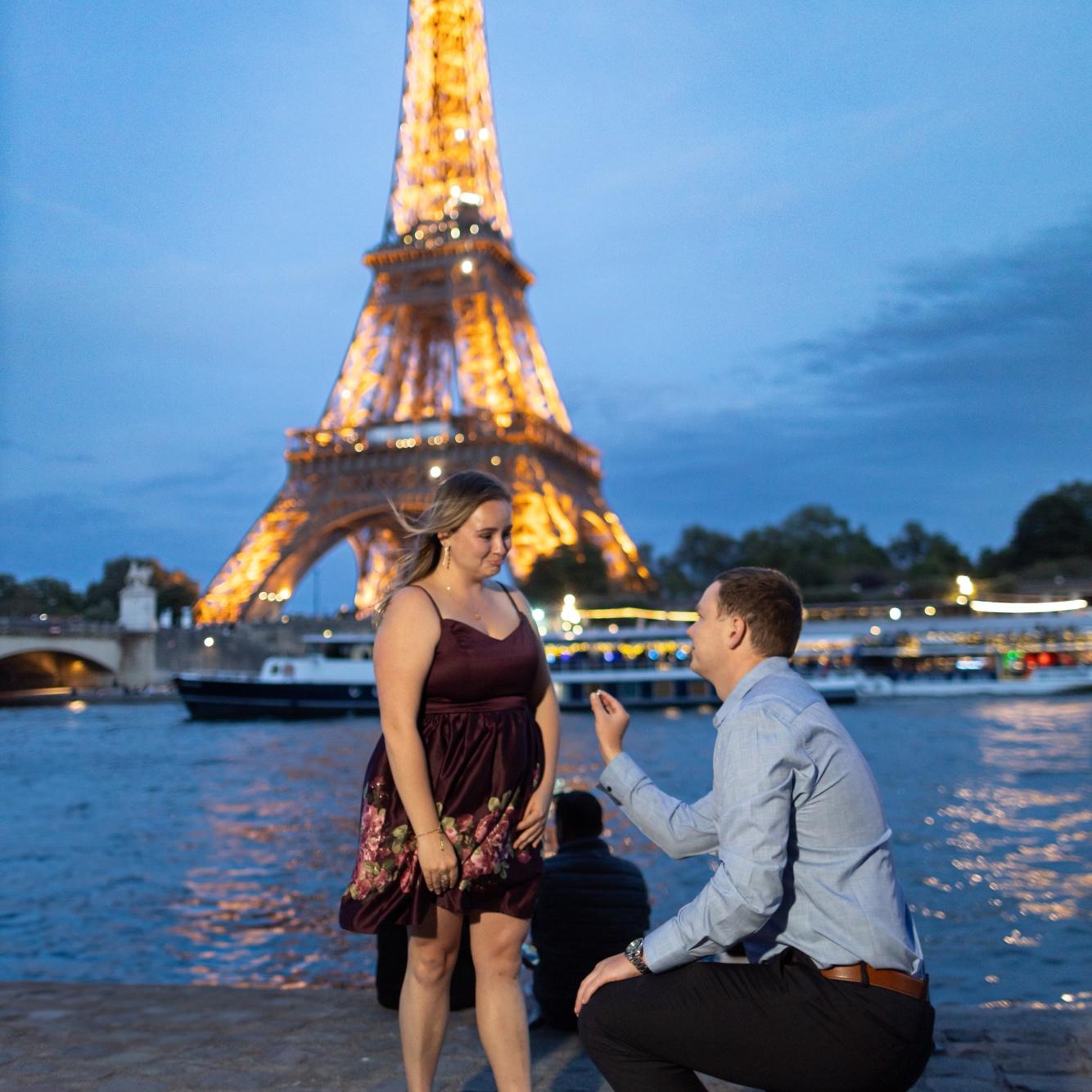 May 27, 2025 - Joey pops the question in front of the Eiffel Tower!