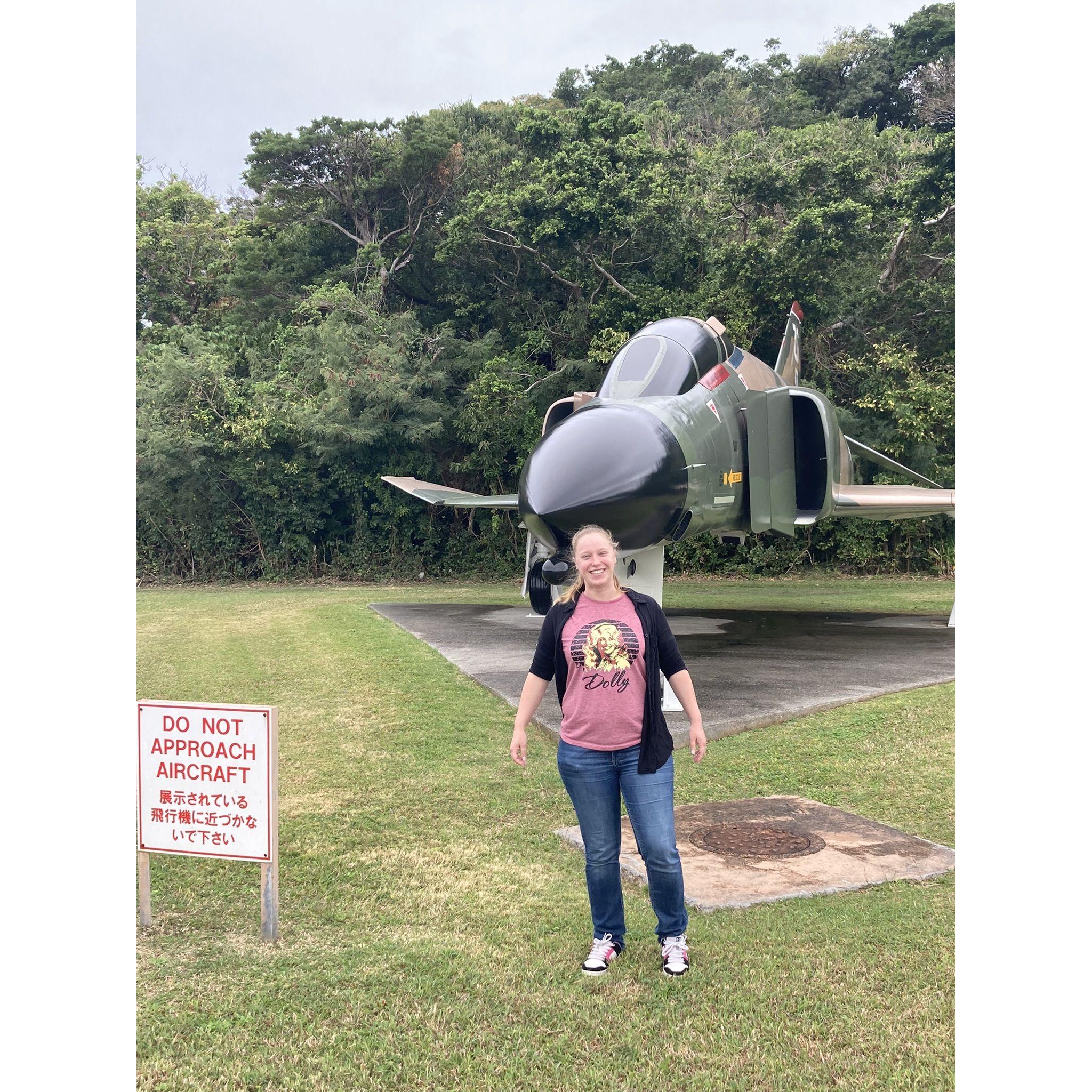 A jet nerd in her natural habitat