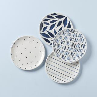 Blue Bay Melamine Assorted Accent Plate, Set of 4