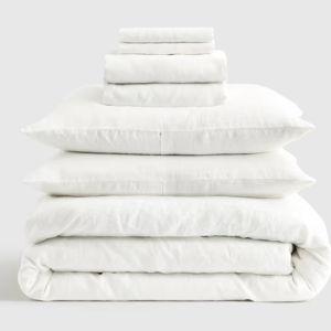 QUEEN WHITE COLOR Deluxe Linen Duvet Bundle | Quince