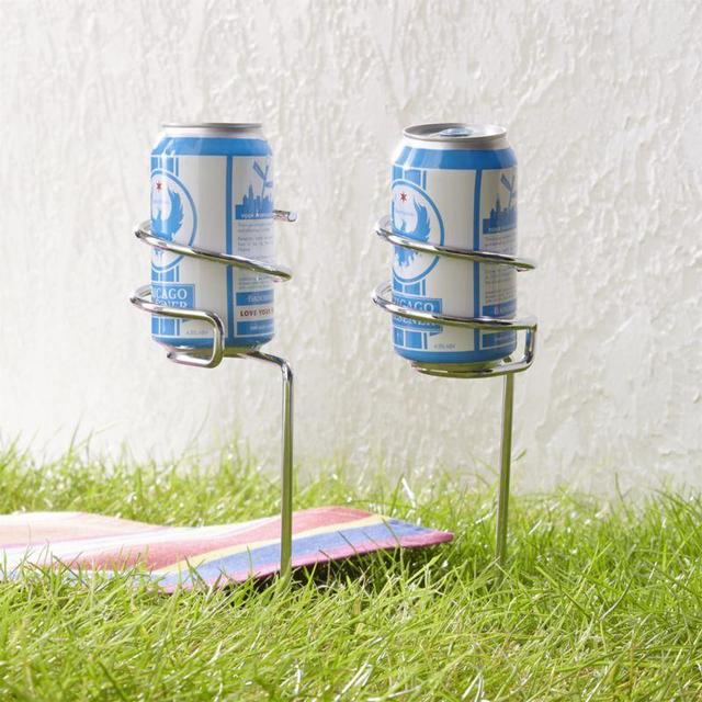 Set of 2 Steady Stick Beer Can Holders