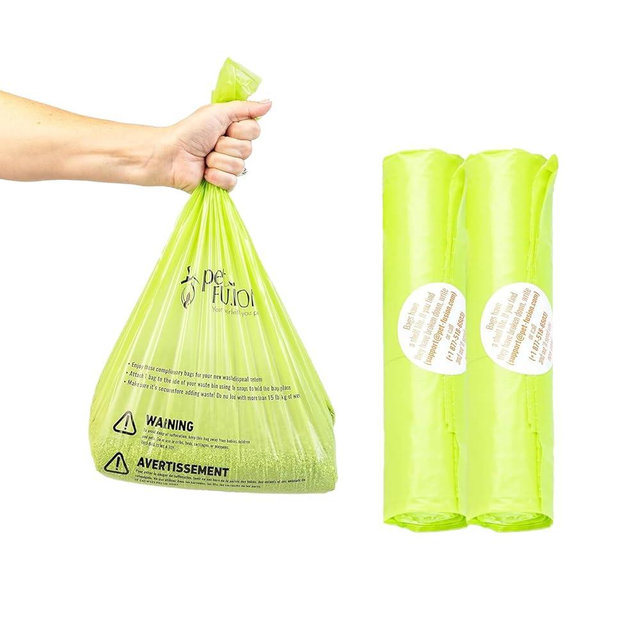 PetFusion Replacement Waste Bags Cat Litter Disposal & Outdoor Waste Disposal. Easily Holds 10+lbs. Durable Leakproof Dog Poop Bags