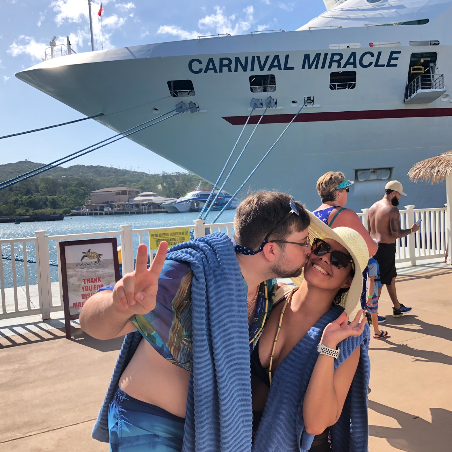 The Carnival miracle was the ship that started the family's love for cruising