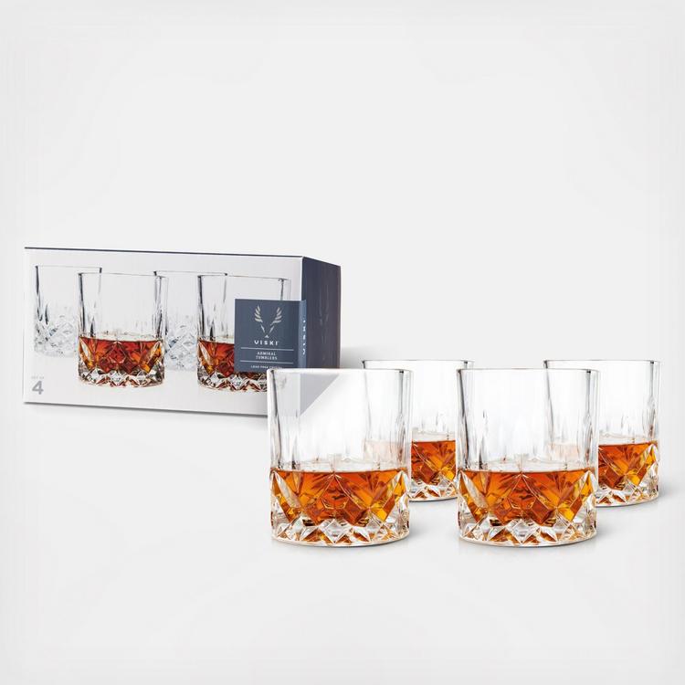 Viski Admiral Heavyweight Bourbon Glasses