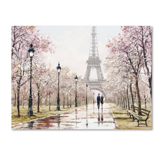 24" x 32" Eiffel Tower Pastel by BBB Sales Only The Macneil Studio - Trademark Fine Art