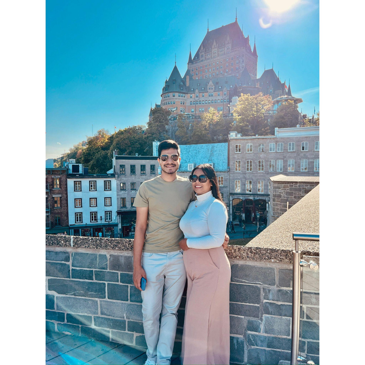 Tourists in Quebec City
