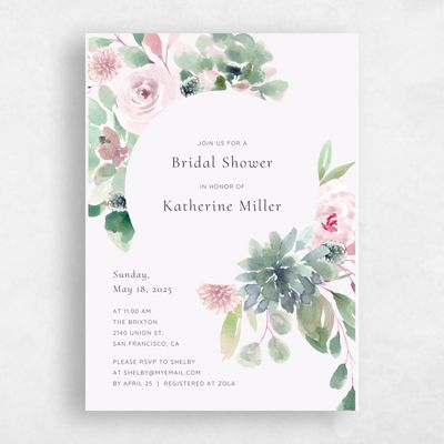 Pink Wedding Wedding Shower Invitation - Cricket Corner