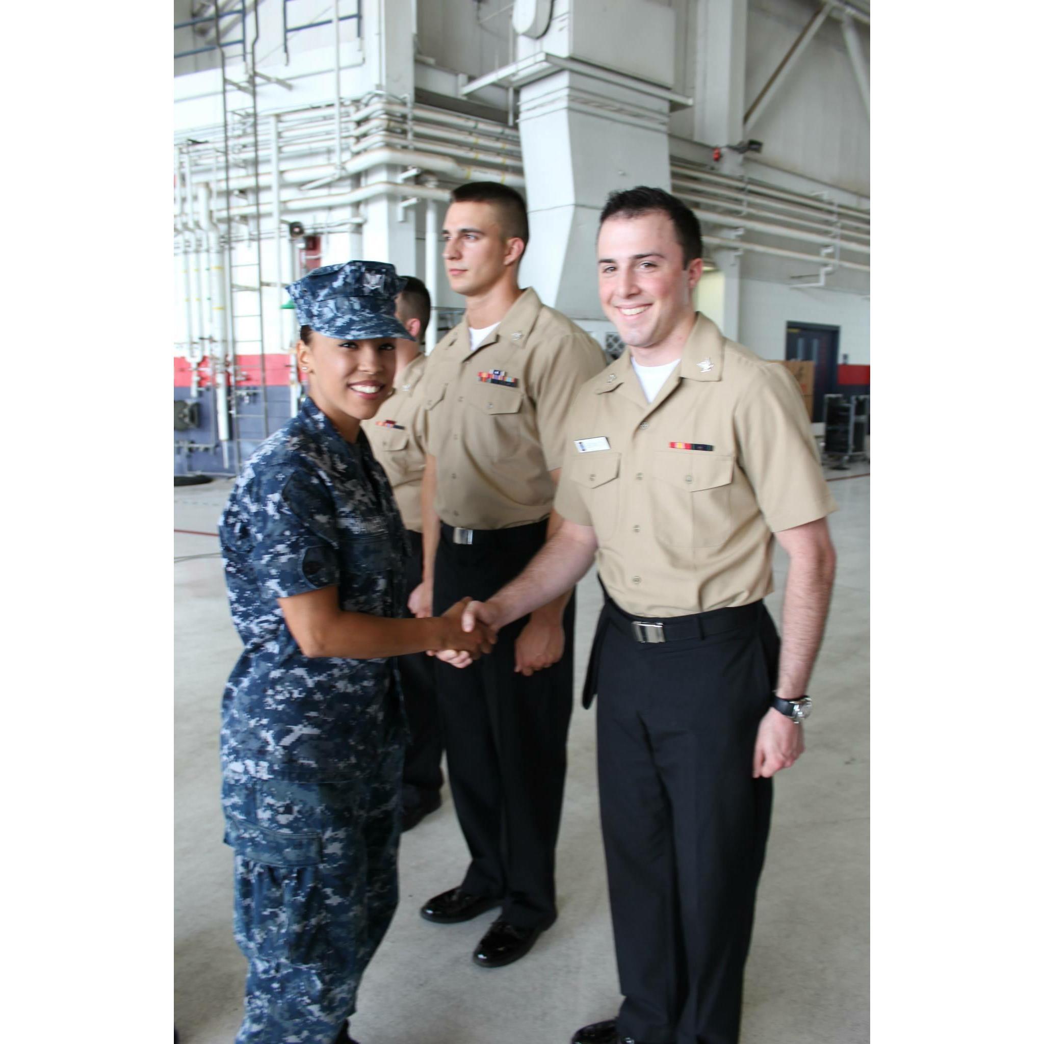 Congratulations! From one shipmate to another.