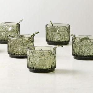 Buchanan Smoked Stacking Double Old-Fashioned Glass (Set of 6)