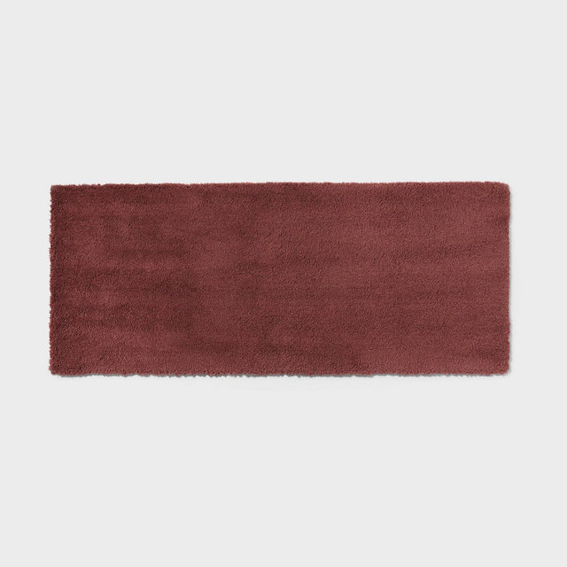 24"x60" Spa Plush Bath Rug Dark Mauve - Threshold™