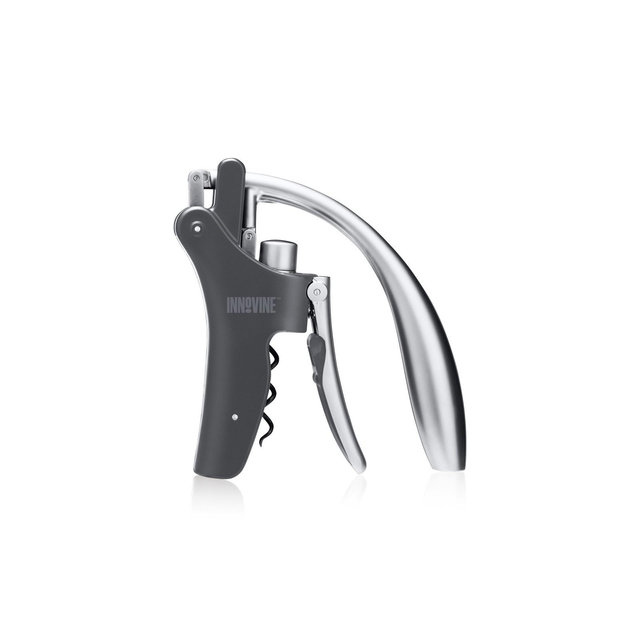 Innovine Vertical Lever Corkscrew, Gear-Driven Wine Opener with Non-Stick Worm, Heavyweight, Durable Construction, Perfect for Home Bar, Set of 1