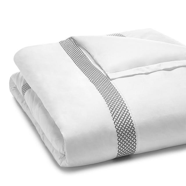 Hudson Park Collection Embroidered Geo Duvet Cover, King - 100% Exclusive