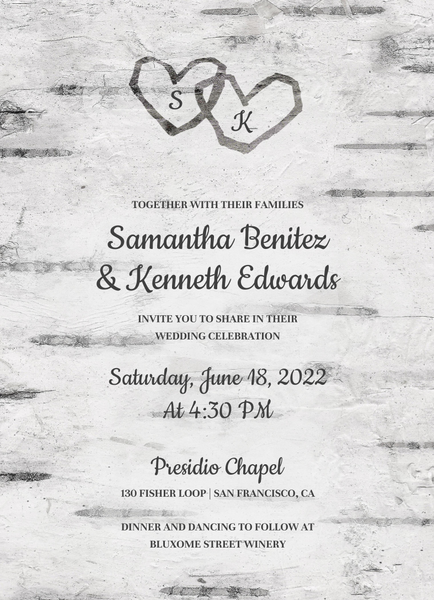 Douglas Classic | Gray | Zola Wedding Invitations
