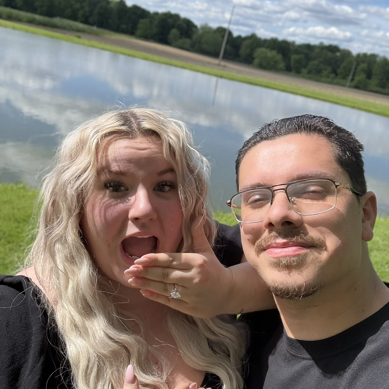The day andrew proposed!
