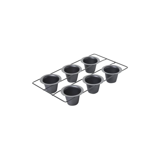 Chicago Metallic Professional 6-Cup Popover Pan, Silver