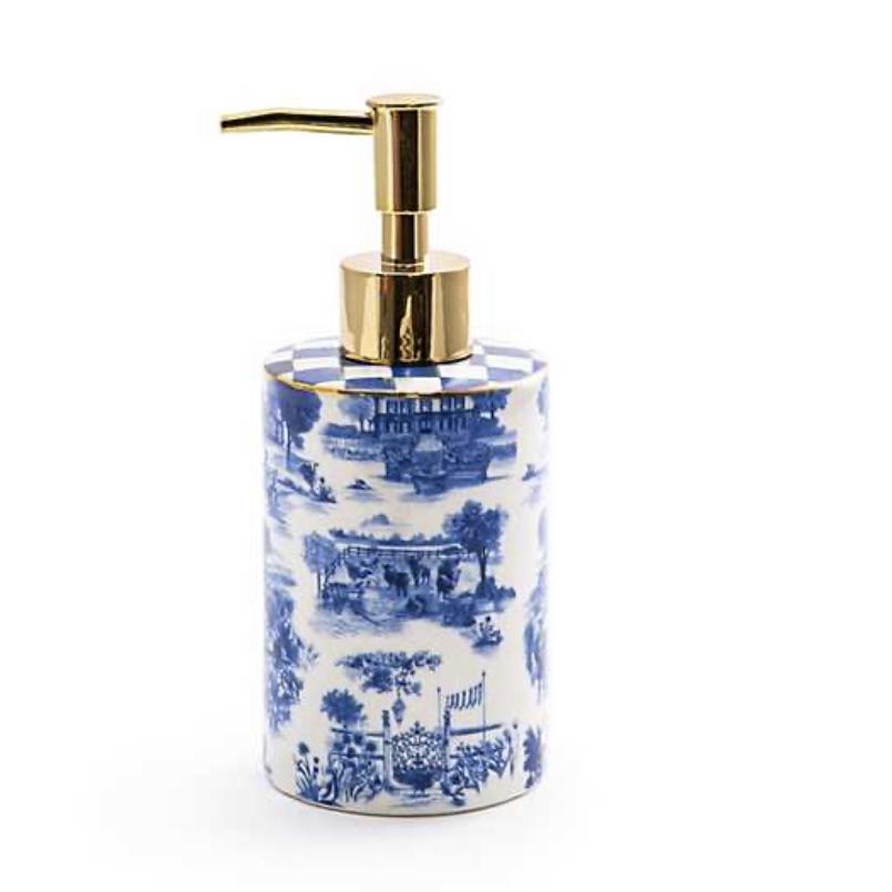 MacKenzie-Childs Royal Toile Soap Dispenser