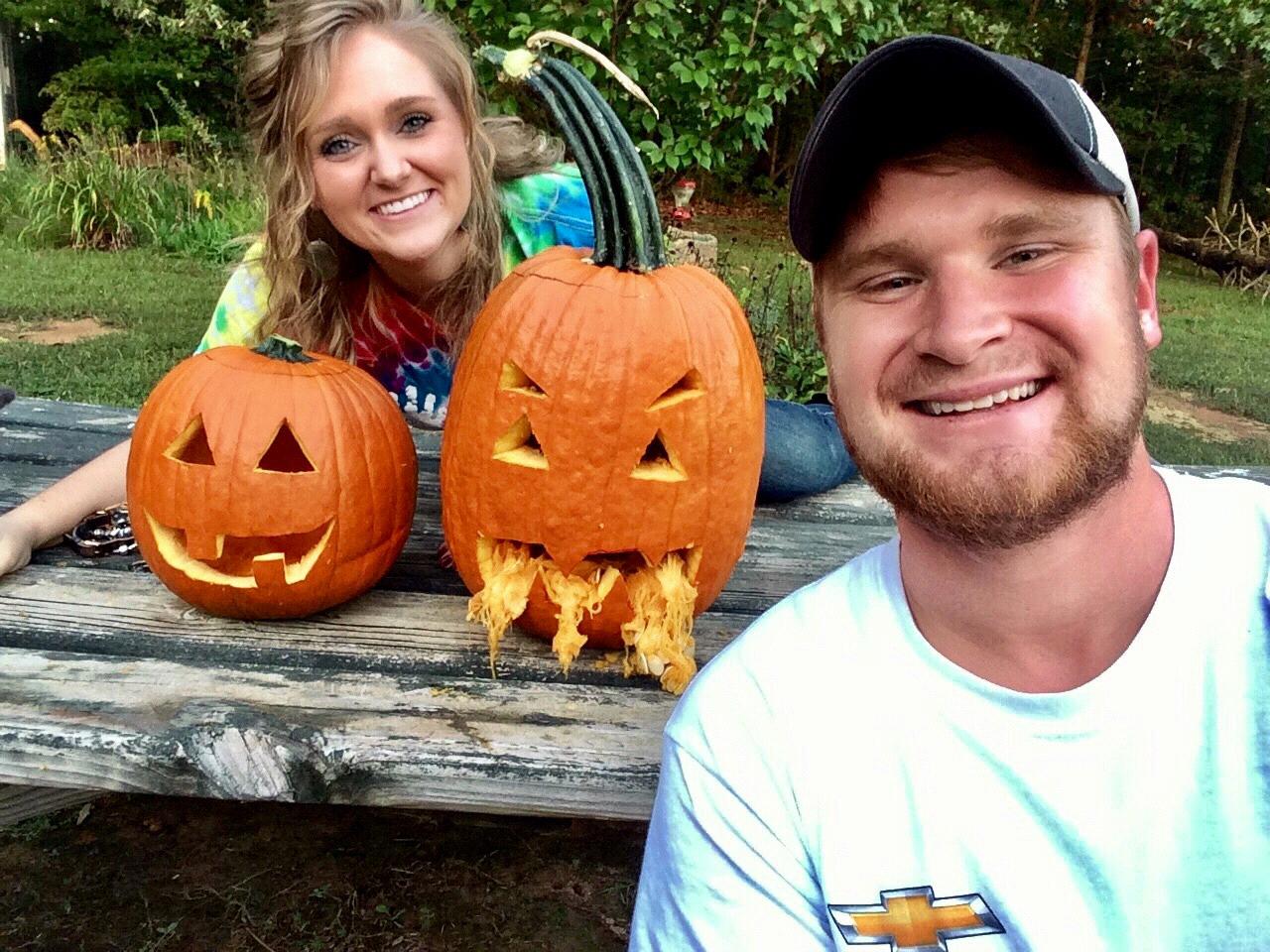 Cody said, "my pumpkin is eating just like I always do!"
Louisa, VA 2017