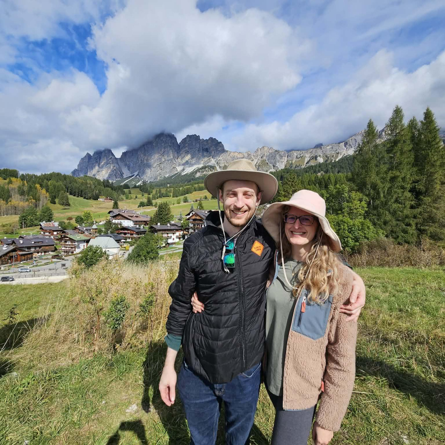 Hiking the incredible Dolomite mountains during our Oct. 2024 trip to Italy
