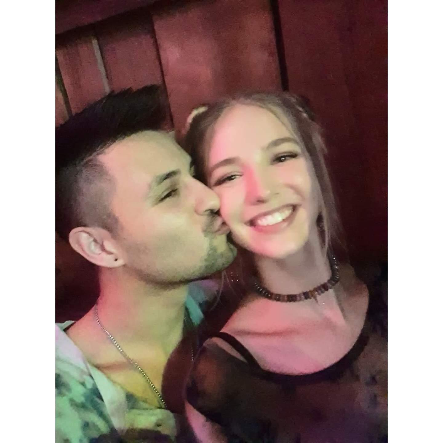 First kiss New Years Eve 2019