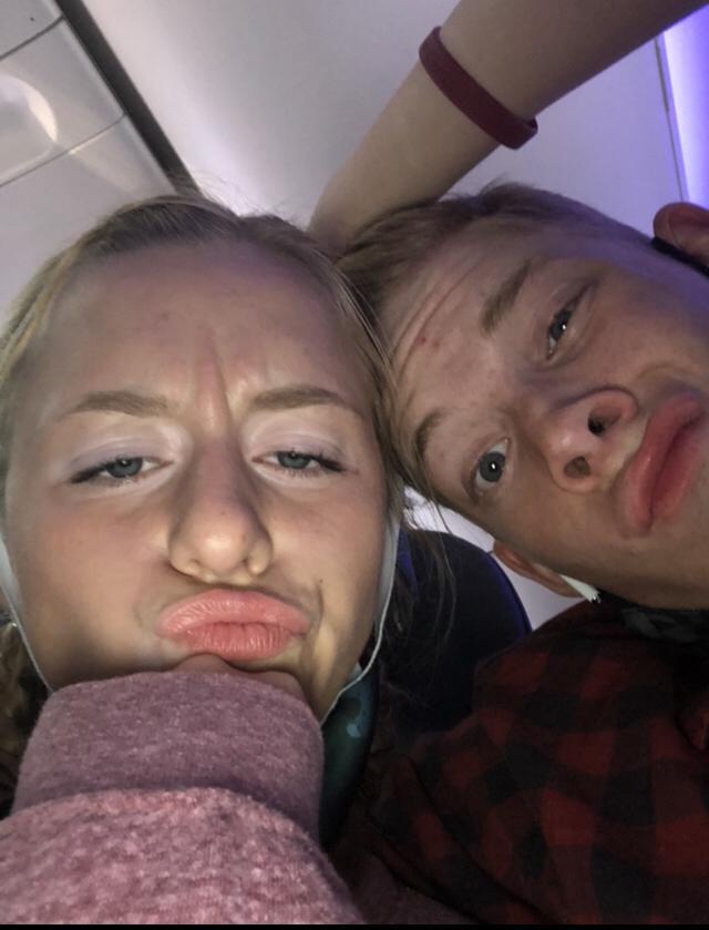 First plane ride together.
