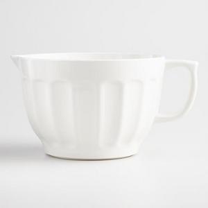 White Melamine Batter Bowl