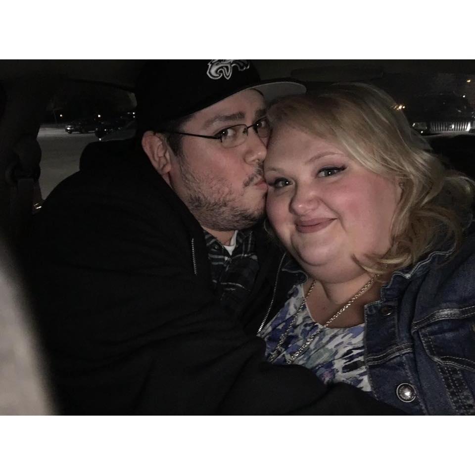 Date night after the first time I met his beautiful mother, Mona!