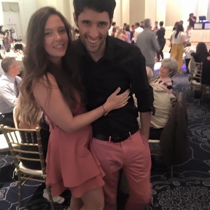 Getting ready to dance the night away at Eric's cousin's wedding in Portland. July 2017.