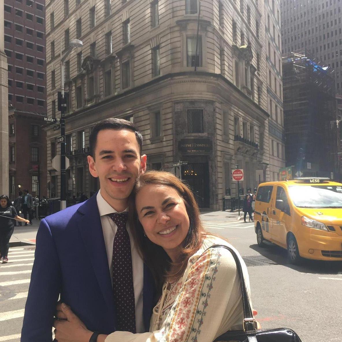 Pablo's mamma Lilia visiting in New York