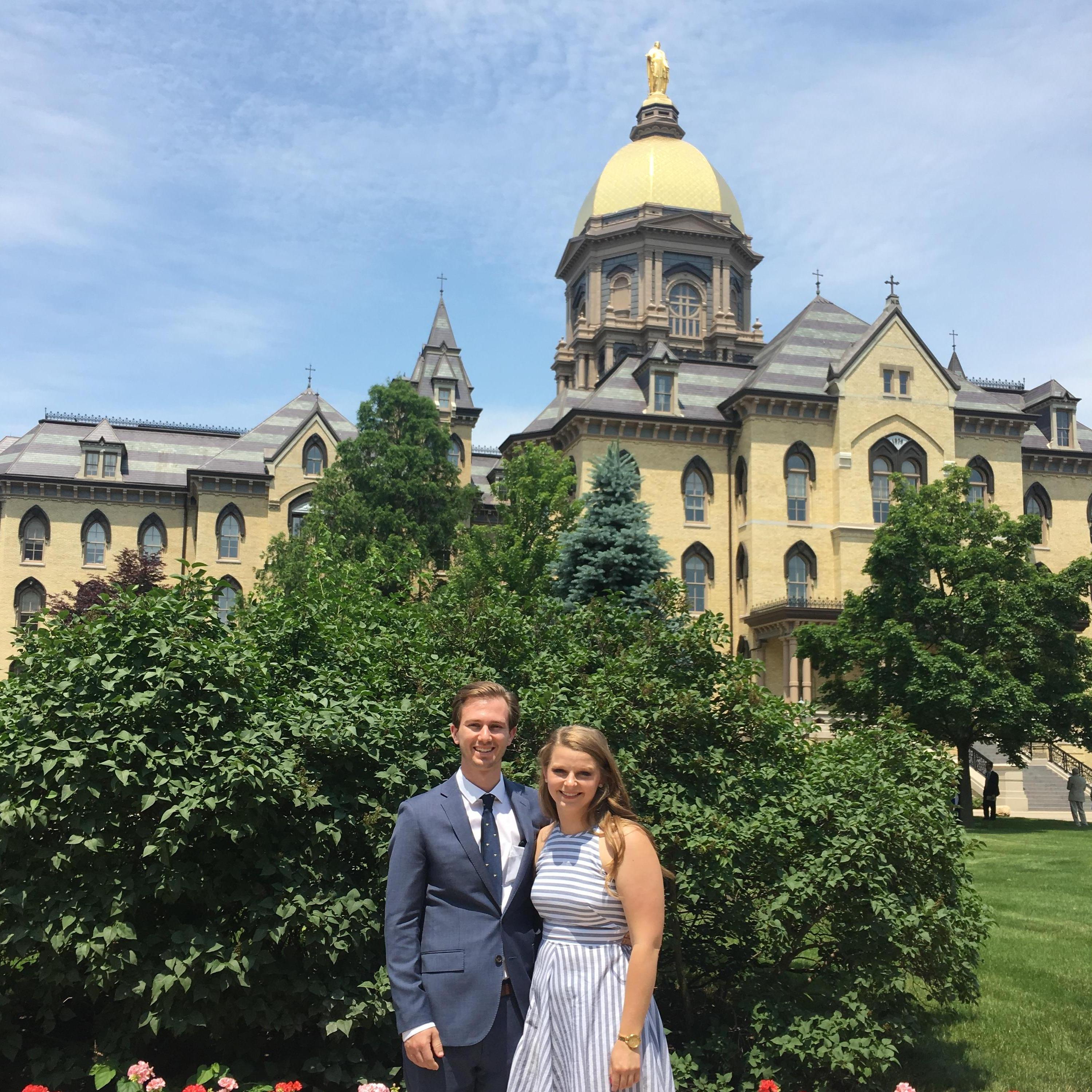 Wedding fun at Notre Dame - June 2018