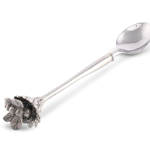 Vagabond House Pewter Daisy and Bee Spoon Jam/Jelly/Fruit/Dip 6 inch Long
