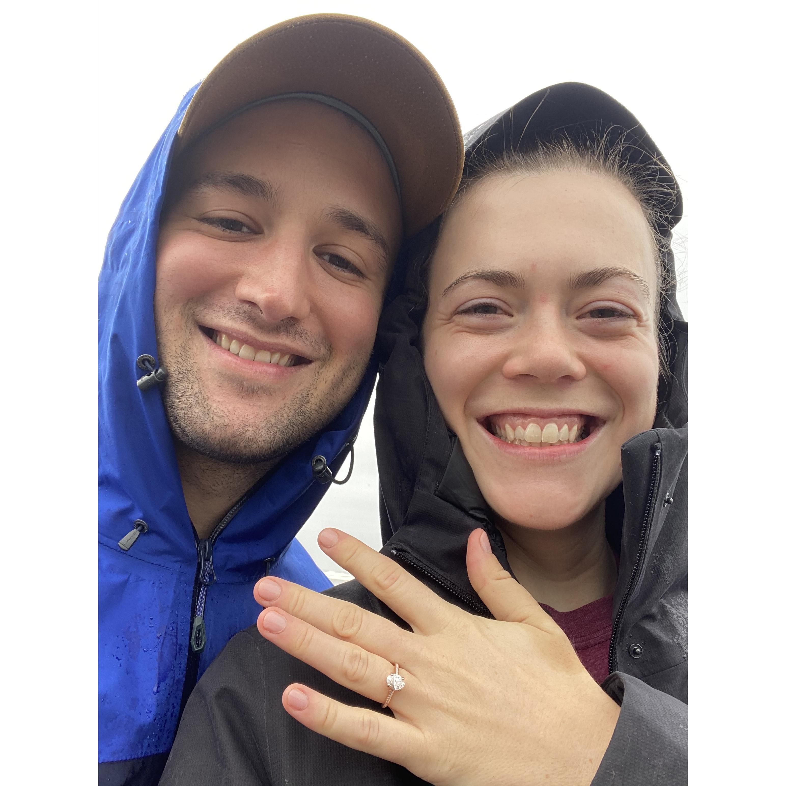 The day we got engaged!