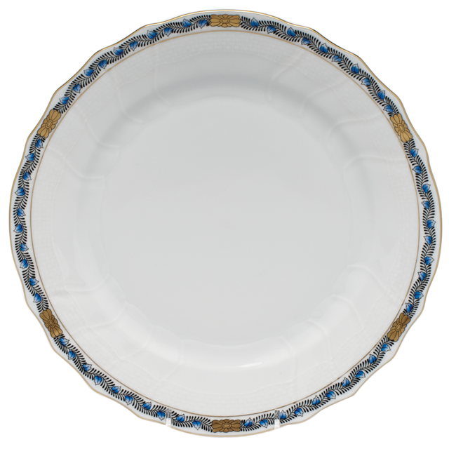 Herend Chinese Bouquet Black Sapphire Dinner Plate